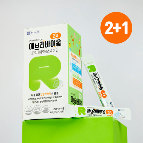 (2+1) EVERIBIOME [IMMUNE] PROBIOTICS & ZINC 30 Sticks